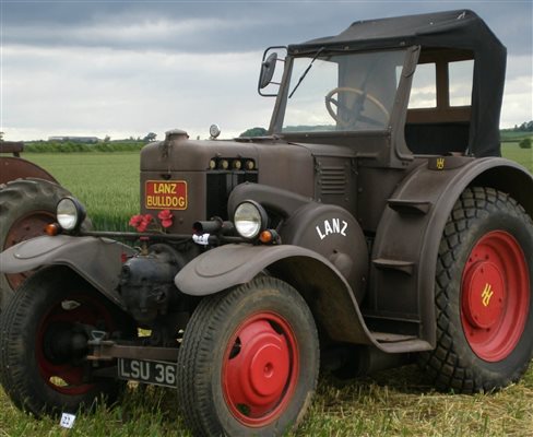 Impressive vintage tractor collection where you can touch, feel and even smell.
